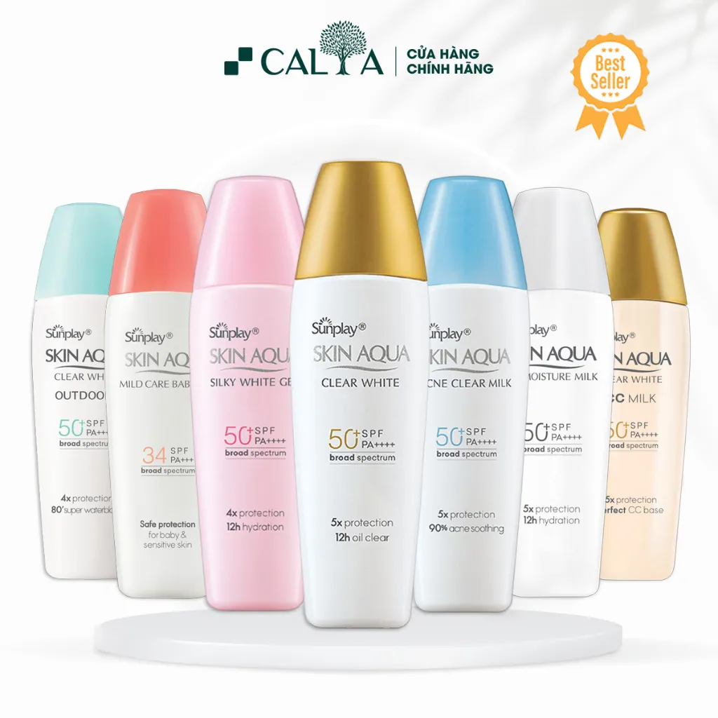 Kem Chống Nắng Sunplay Skin Aqua Dưỡng Trắng Mịn, Ngừa Mụn, Dưỡng Ẩm Cho Mọi Loại Da SPF 50+ PA+++++