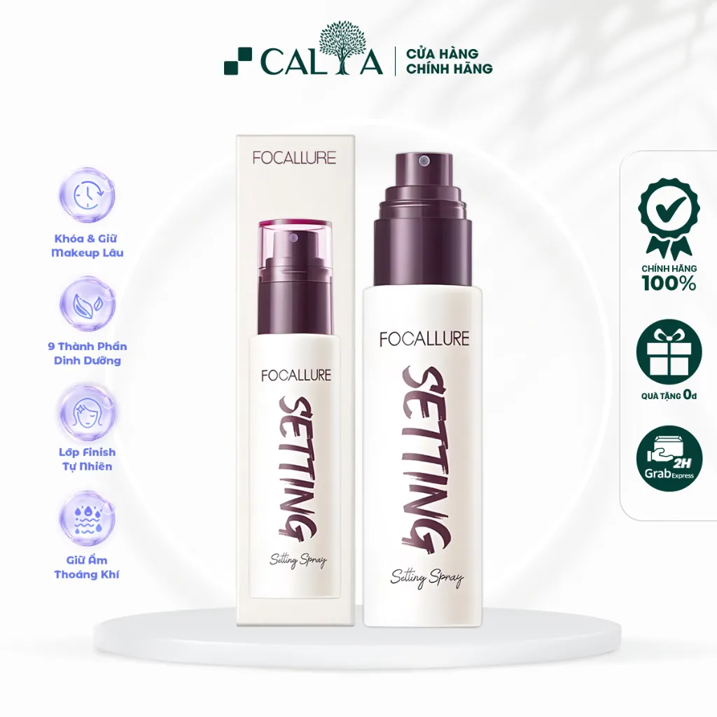 Xịt Khóa Make Up FOCALLURE Cố Định Lớp Trang Điểm Bền Màu Flawless Long Lasting Setting Spray FA352